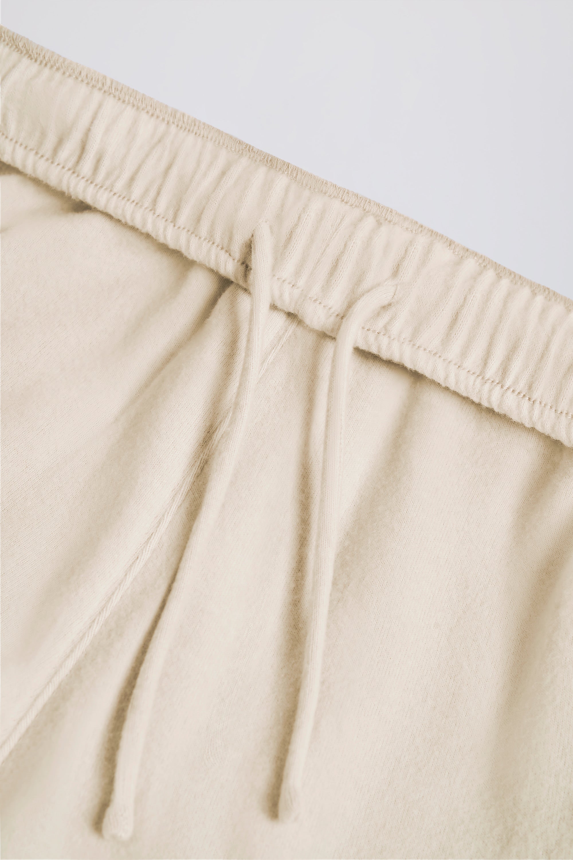 Tall Brushed Jersey Wide-Leg Joggers in Ecru