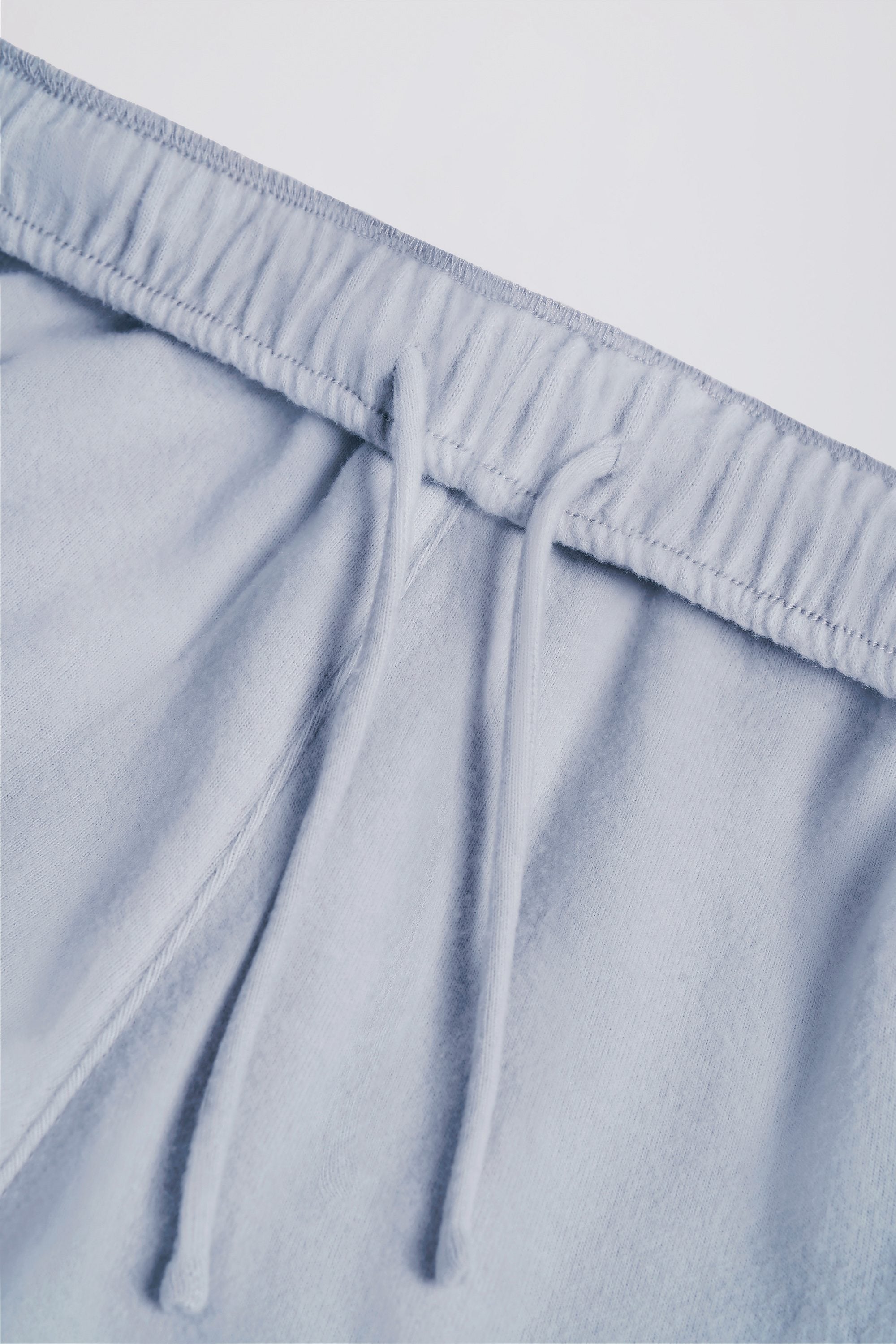 Tall Brushed Jersey Wide-Leg Joggers in Soft Blue